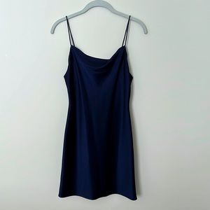 Alice & Olivia Dark Blue Slip Dress